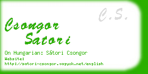csongor satori business card